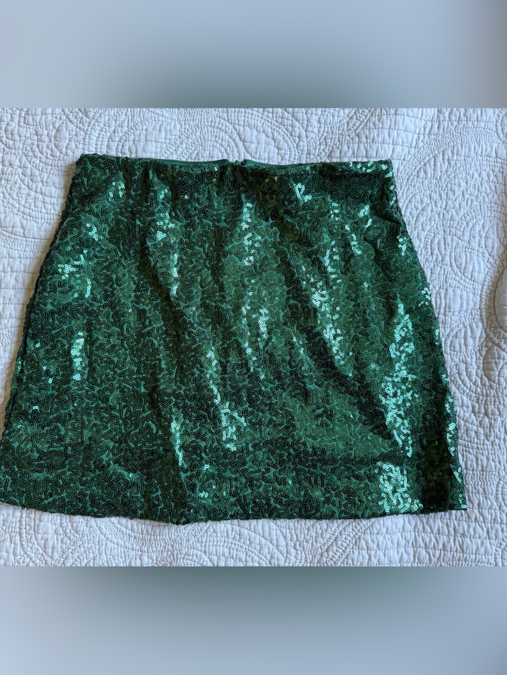 Tipsy Elves Emerald Sequin Mini Skirt